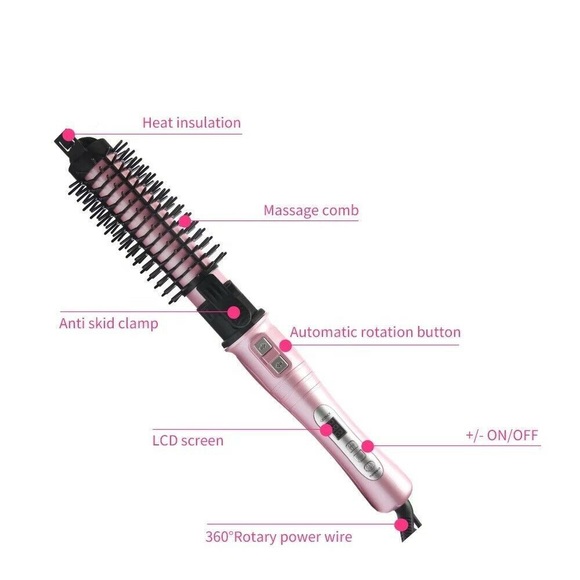 Automatic Rotating Tourmaline Ceramic 1.25Inch Hair Curling Iron Wand Hot Roller - Picture 10 of 12